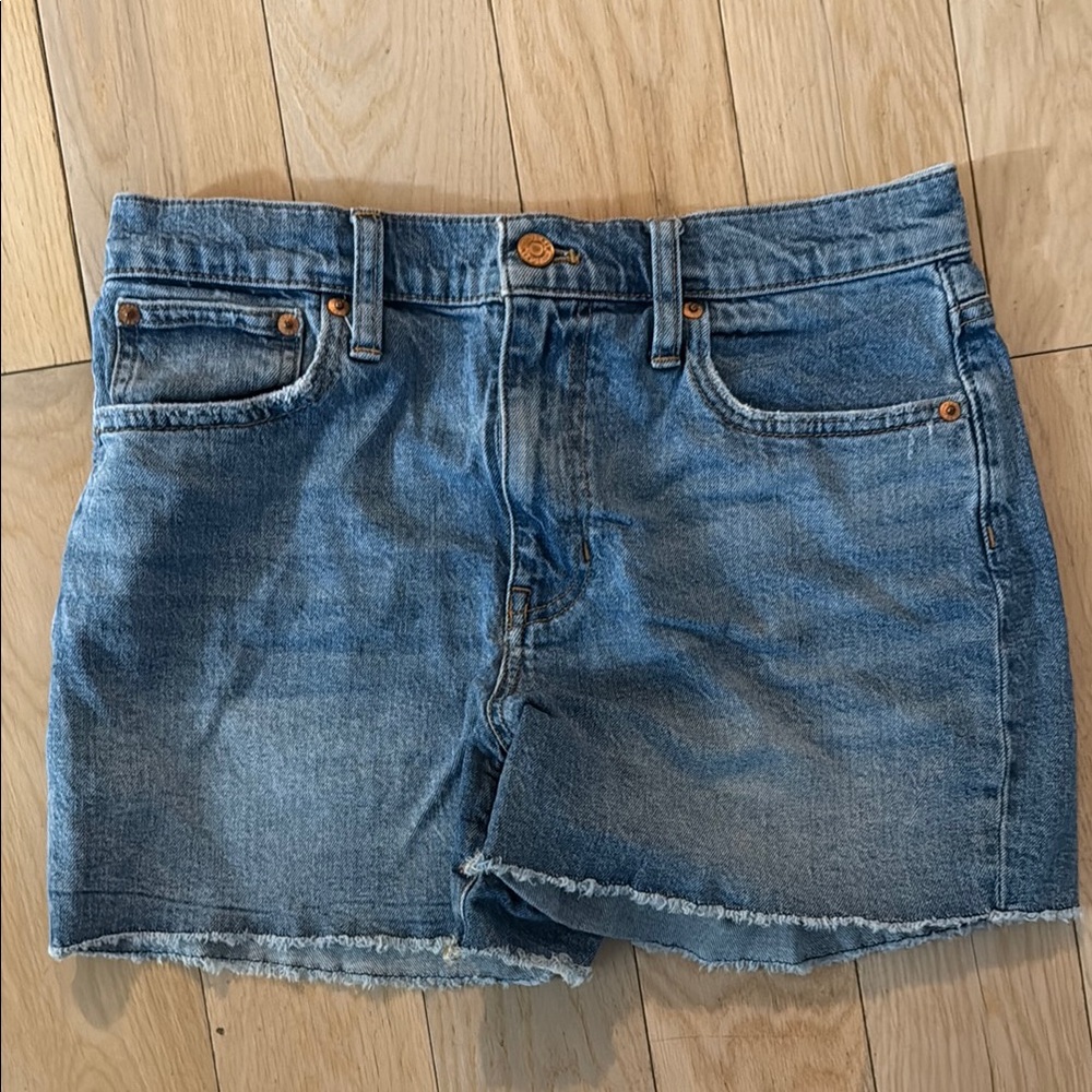 J. Crew Blue Mini Jean Shorts Casual